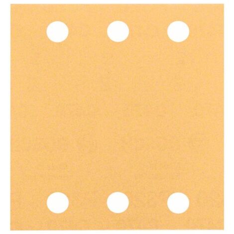 Bosch Schleifblatt C470, 115 x 107 mm, 120, 6 Löcher, Klett, 10er-Pack