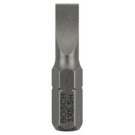 Bosch Schrauberbit Extra-Hart, S 1,0 x 5,5, 25 mm 3 Stk