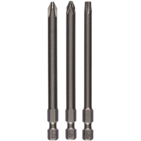 Bosch Schrauberbit-Set Extra-Hart, PH2, PZ2, T25, 89 mm