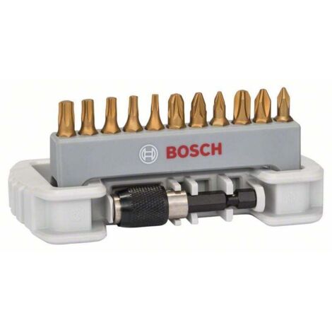 Bosch Schrauberbit-Set Max Grip 11tlg. PH PZ Torx Schnellwechselhalter - 2608522126