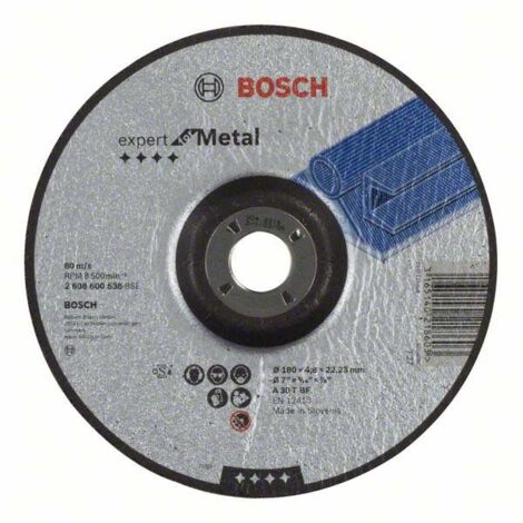 Bosch Schruppscheibe gekröpft Expert for Metal A 30 T BF, 180 mm, 22,23 mm, 4,8 mm 10 Stk