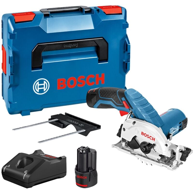 Scie circulaire Bosch gks 12V-26 - 2 batteries 12V 3.0Ah Li-Ion - Avec lame bois - 06016A1005