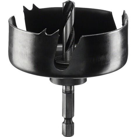 Bosch – Scie cloche 68 mm 2609256D08 – Pour bois – Découpe précise pour spots halogènes – Mandrin 1/4' pour perceuse - MM 1 PC