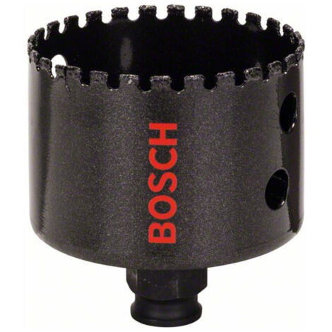 Bosch – Scie cloche diamantée pour céramique dure 65 mm – Coupe nette sans éclat – Compatible avec tournevis – Adaptateur Power-Change inclus