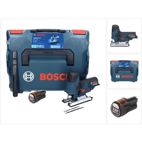 Bosch – Scie sauteuse sans fil 12V – 1,5 kg – Profondeur de coupe 70 mm – Moteur à mouvement pendulaire – Boîtier L-Boxx avec batterie 3 Ah - 12V-70