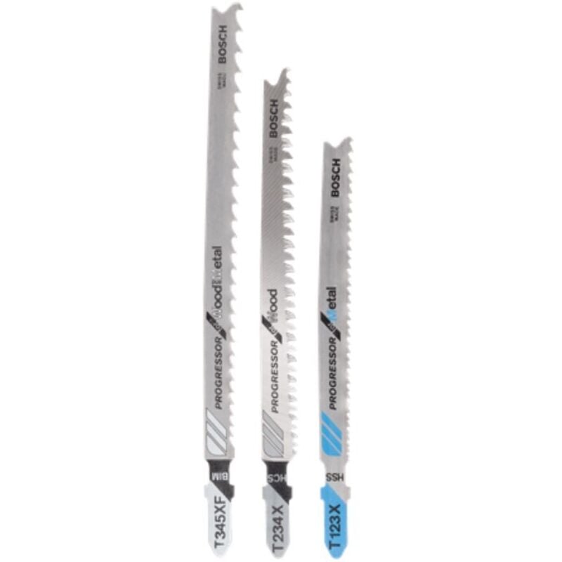 Bosch - sed 3 lame per seghetto alternativo progressor - attacco a t
