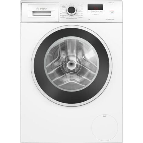 Bosch Serie 2 WGE03200IT Lavatrice a carica frontale 8kg 1200g/min Bianco Classe A. Tipo di carica: Caricamento frontale. Capacità cestello: 8 kg, Classe di efficienza della centrifuga: B, Silenzio...