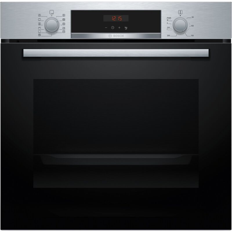 Bosch - Serie 4 HBA574BS3 Forno multifunzione Pirolitico Acciaio inox Classe a+. Dimensione del forno: Media, Tipo di forno: Forno elettrico,