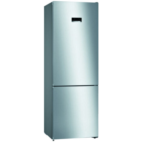 Bosch Serie 4 KGN49XLEA Frigorifero Combinato da libera installazione 203 x 70 cm Metal look Classe E. Capacità netta totale: 438 L. Cerniera porta: Destra, Tipo di display: LED. Classe climatica: ...