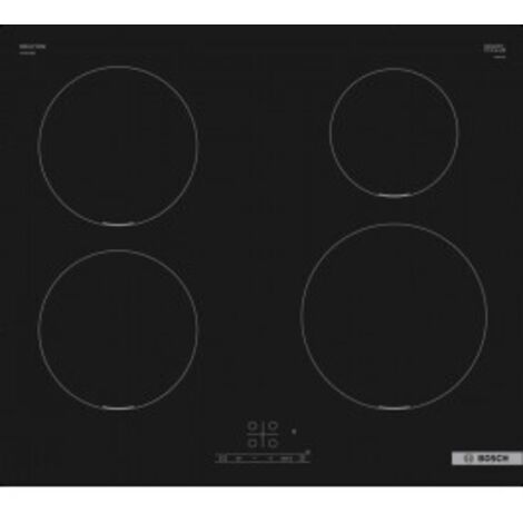 Bosch Serie 4 PUE611BB5D. Colore del prodotto: Nero, Posizionamento dell'apparecchio: Da incasso, Dimensione della larghezza del piano cottura: 59.2 cm. Tipo di controllo: Touch, Posizione di contr...