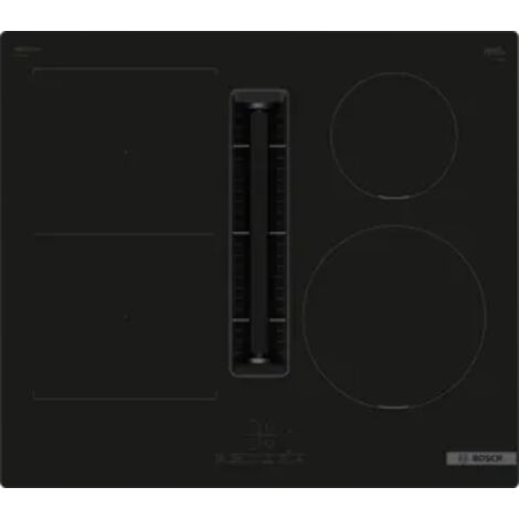 Bosch Serie 4 PVS611B16E piano cottura Nero Da incasso 59.2 cm Piano cottura a induzione 4 Fornelli Cappa da incasso