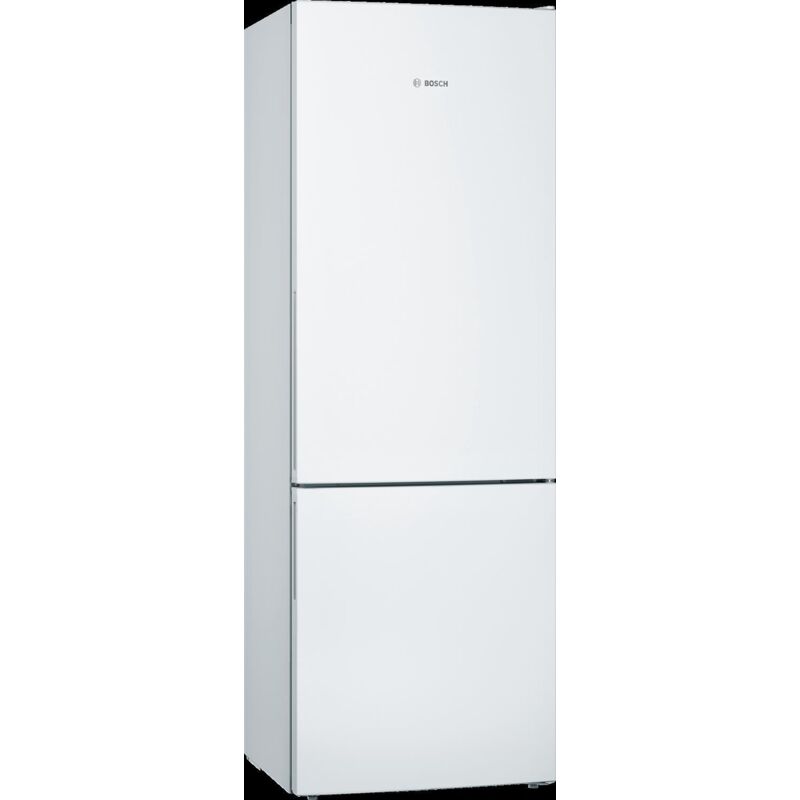 Bosch Serie 6, Combinazione frigorifero-congelatore a libera installazione con vano congelatore inferiore, 201 x 70 cm, Bianco, KGE49AWCA
