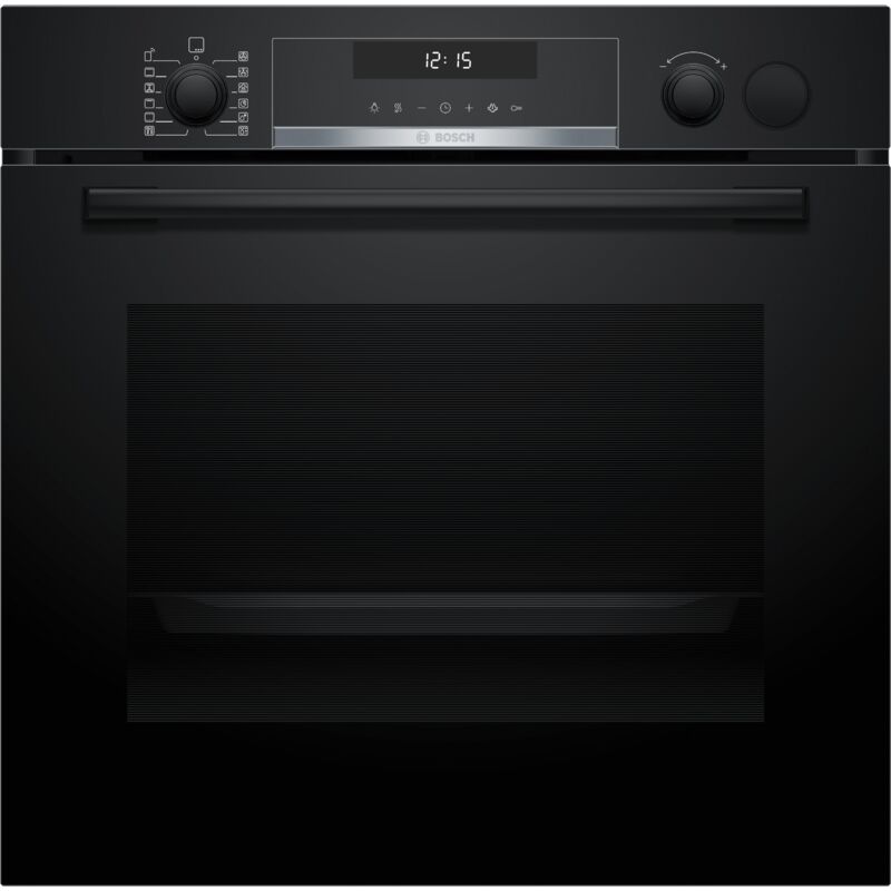 Bosch - Serie 6, forno da incasso con supporto per il vapore, 60 x 60 cm, nero, HRG578CB7