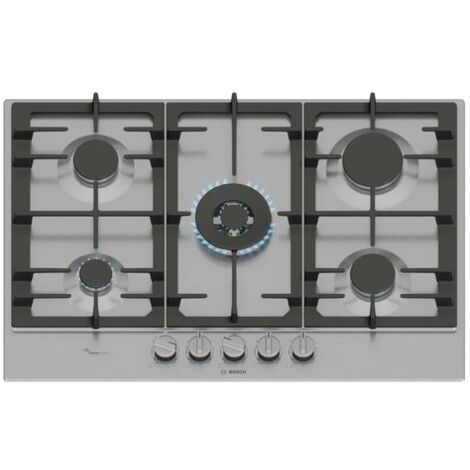 Bosch Serie 6 PCQ7A5I95 piano cottura Acciaio inox Da incasso Gas 5 Fornello (i)