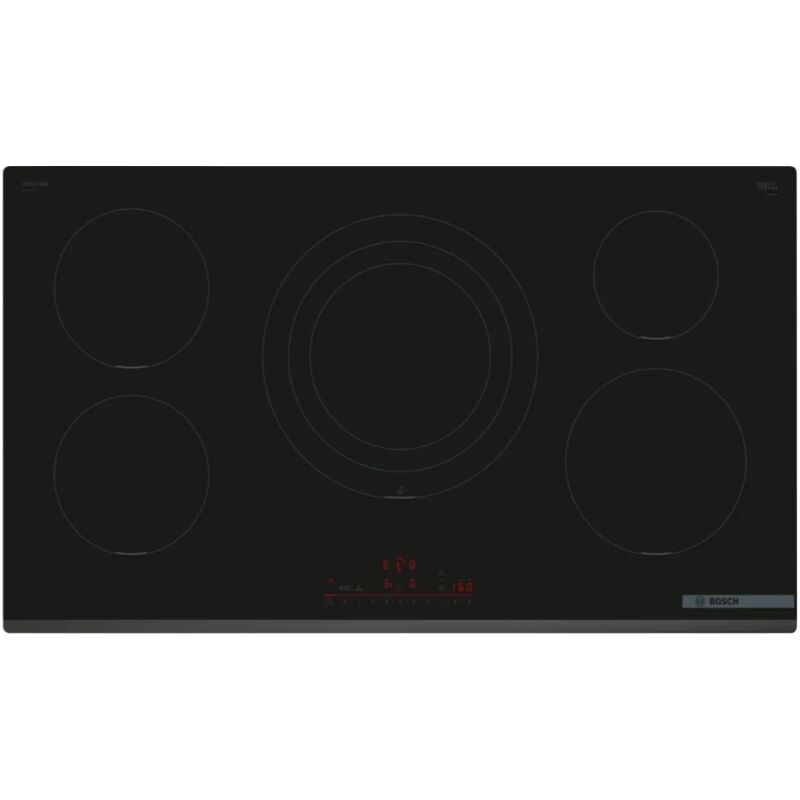 Serie 6 PIV931HC1E Piano cottura a induzione 90 cm 5 zone standard Nero. Colore del prodotto: Nero, Posizionamento dell'apparecchio: Da incasso,