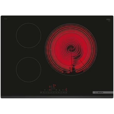 Bosch Serie 6 PKD731FP8E hobs Negro Integrado 71 cm Cerámico 3 zona(s)