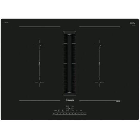 Bosch Serie 6 PVQ711F15E. Colore del prodotto: Nero, Posizionamento dell'apparecchio: Da incasso, Dimensione della larghezza del piano cottura: 70 cm. Tipo di controllo: Touch, Posizione di control...