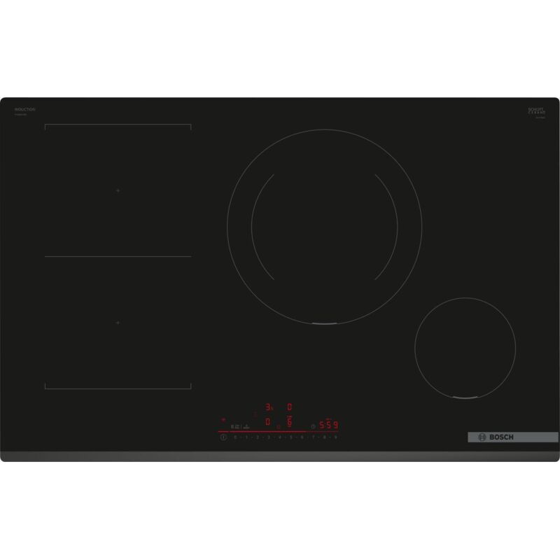 BOSCH  Serie 6 Pvs831hb1e Plaque Noir Int&eacute;gr&eacute; 80 Cm Plaque Avec Zone &agrave;