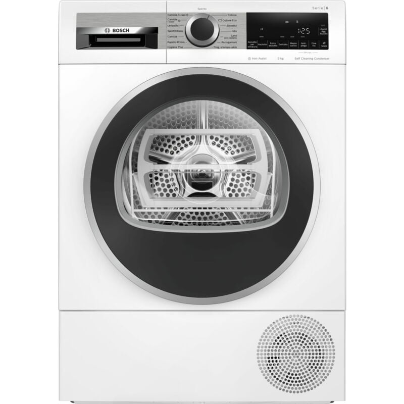 Image of Bosch - Serie 6 WQG245C0IT Asciugatrice a pompa di calore 9 kg Classe a+++. Posizionamento dell'apparecchio: Libera installazione, Tipo di carica: