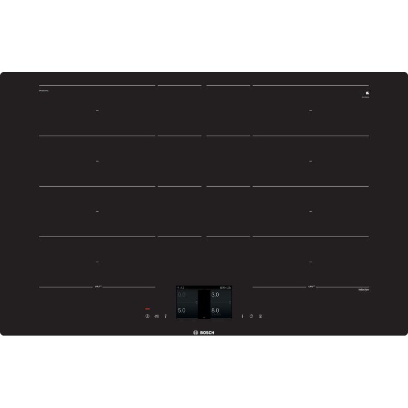 Bosch Serie 8, piano cottura a induzione, 80 cm, da incasso (integrato), PXY801KW1E