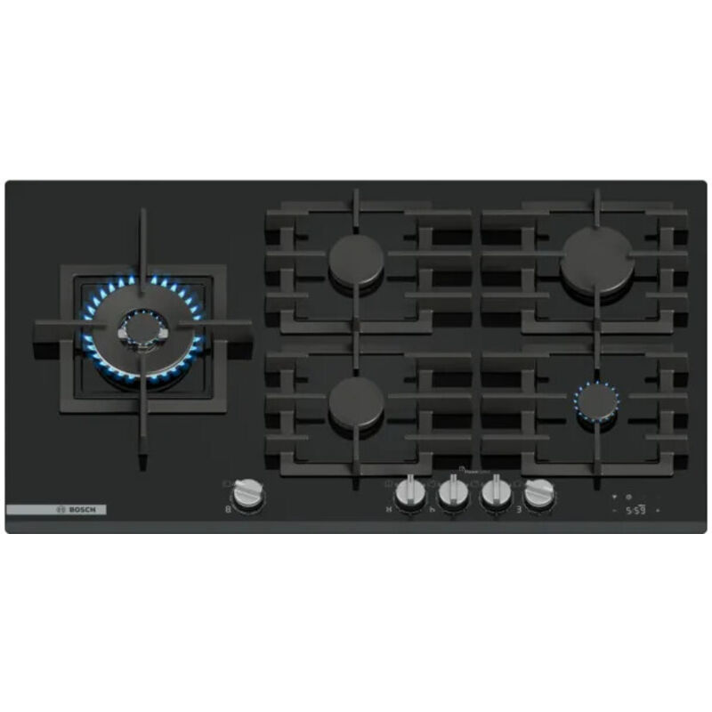 Bosch Serie 8 PRS9A6H40 plaque Noir Intégré 90 cm Gaz 5 zone(s)