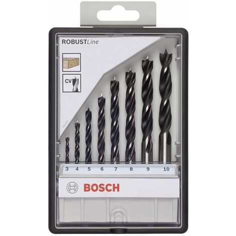 BOSCH SERIE SET 8 PUNTE ELICOIDALI PER FORARE IL LEGNO ROBUST LINE 2607010533