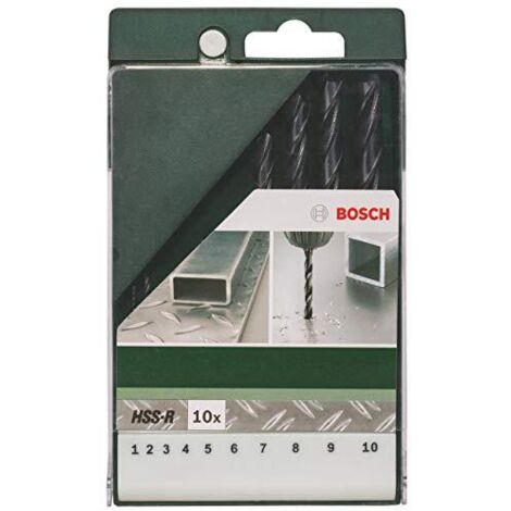 BOSCH Set 10pz Punte Per Metallo Hss-R