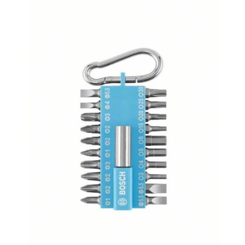 Set 21PZ di avvitamento con moschettone azzurro - Bosch