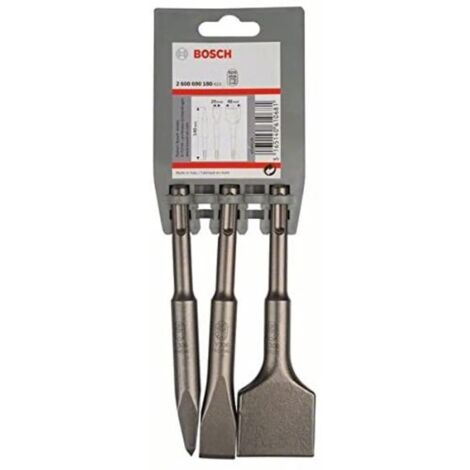 BOSCH SET 3 CINCELES SDS-PLUS 140MMM CON PUNTA CHATA