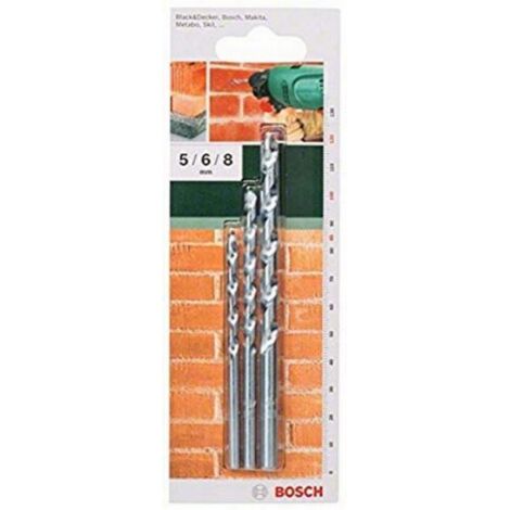 BOSCH - SET 3 PUNTA PER PIETRA 5/6/8