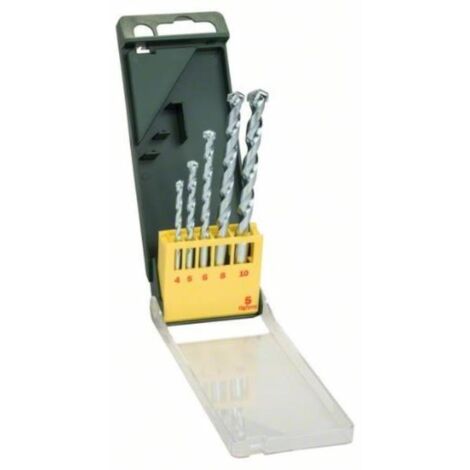 bosch set 5 brocas hm para piedra 4-5-6-8-10 mm 2 607 019 438