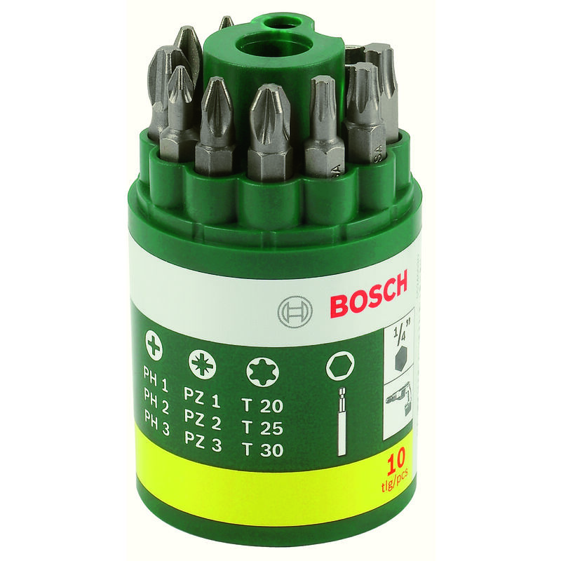 

2607019452 Set con 10 unidades para atornillar - Bosch