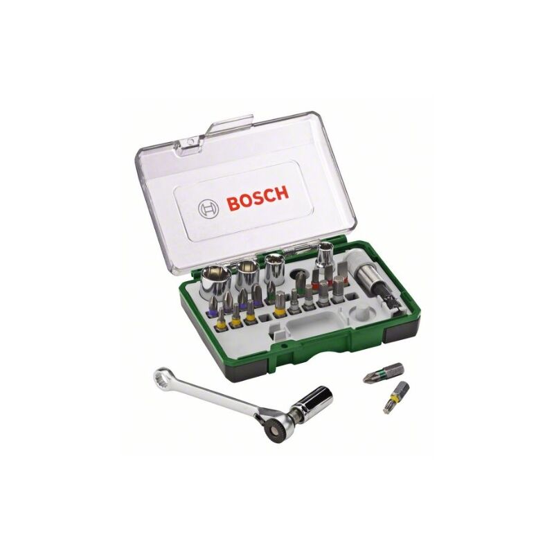 

Set De 27 Uds Atornillar: Vasos,Carraca - Bosch