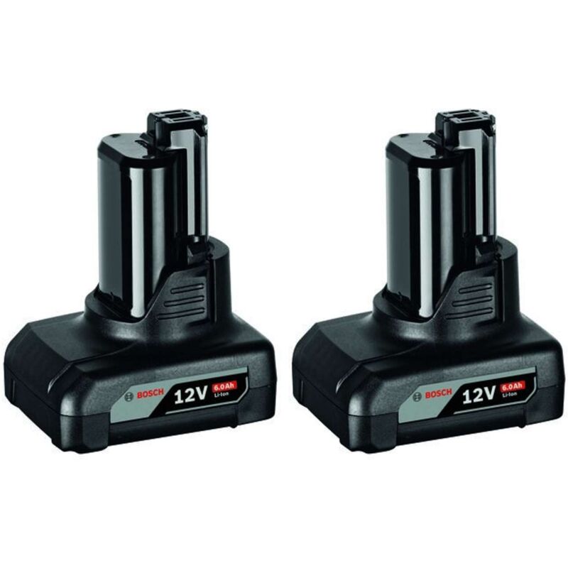 Bosch - Accessori - Batteria 12V Li-Ion gba 6,0 Ah, 2 pezzi 1600A00X7M