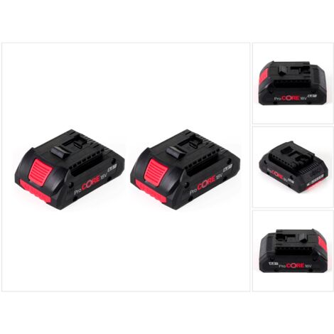 Bosch Set con 2x Batterie al litio GBA 18V 4,0 Ah ProCORE Professional ( 2x 1600A016GB )
