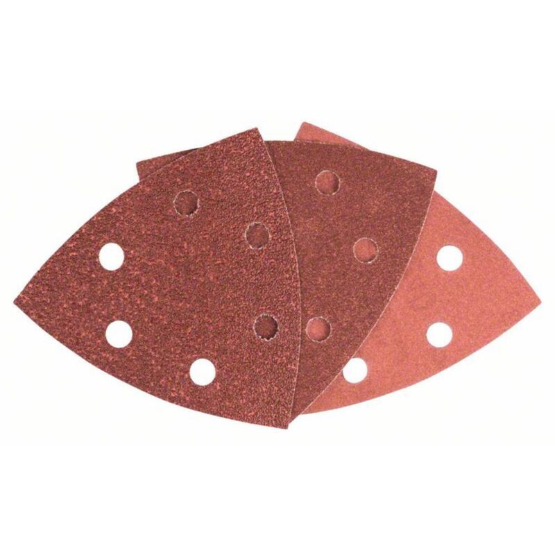 Bosch Set de 25 feuilles abrasives pour ponceuse Delta grain 60 120 240 - vue 3
