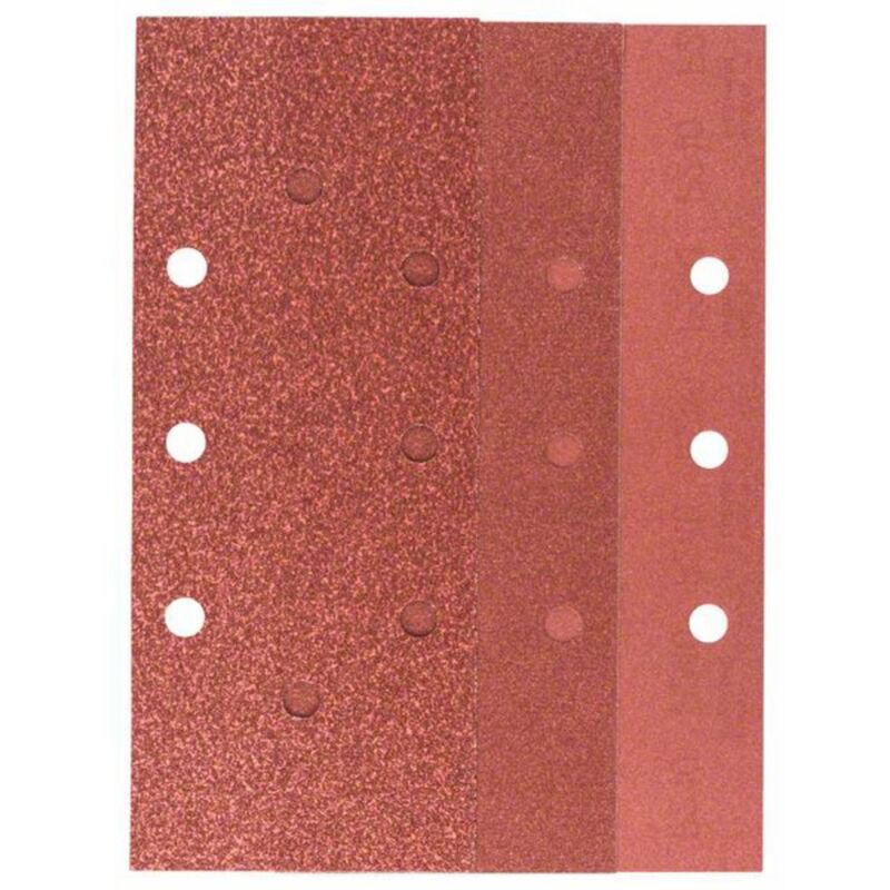 Set de papiers abrasifs pour ponceuse vibrante perforé Bosch Accessories 2607019501 Grain num 60 80 120 240 x 230 mm x 93 mm 1 set