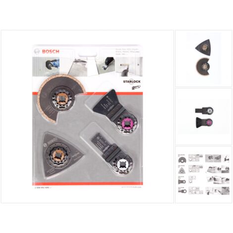 Bosch Set de 4 pièces pour outils multi-fonctions GOP 10,8 V / 18 V-EC / 18 V-28 / PMF ( 2608661695 )