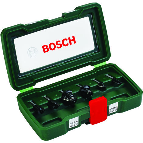 Bosch Set de 6 fraises au carbure (queue 1/4)