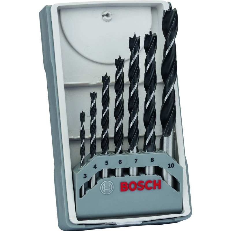 

BOSCH 2607017034 Set de 7 brocas para madera 3,4,5,6,7,8,10