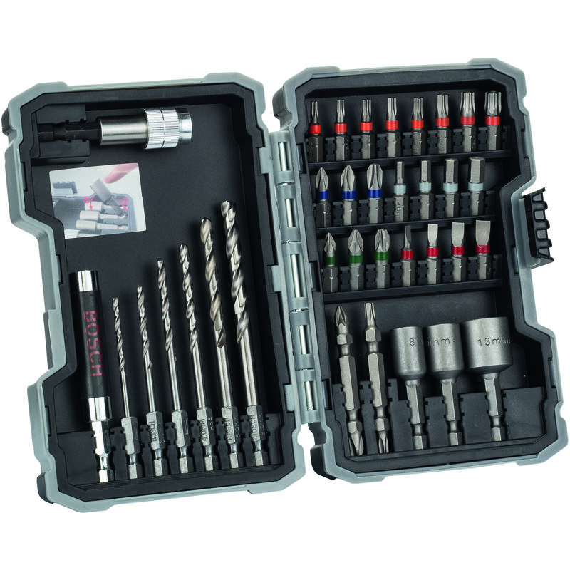 

BOSCH 2607017328 Set de brocas y puntas de atornillar (35 piezas) PH1