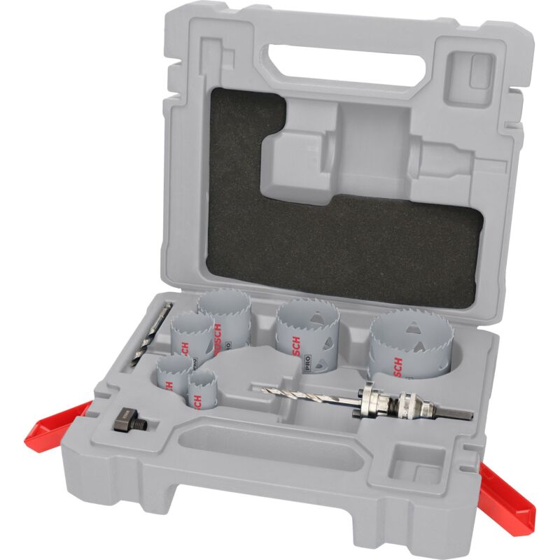 Bosch - Set di supporti Q-Lock per seghe a tazza multimateriale pro, 15 pz.