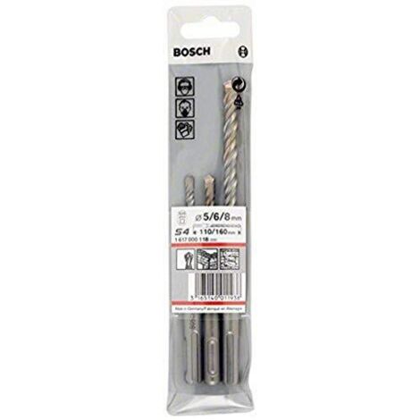 Bosch Set di punte per martelli SDS-plus-5 da 3 pz. Ø 5,6,8 x 115mm