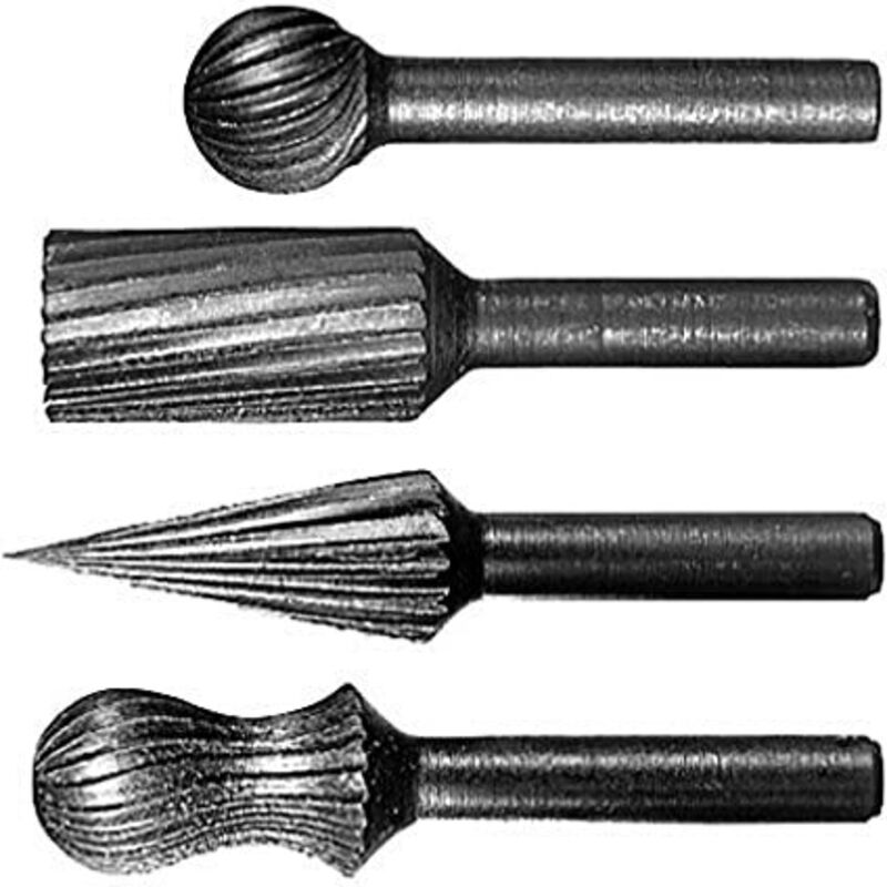 Set di frese a mano da 4 pezzi, 13 mm