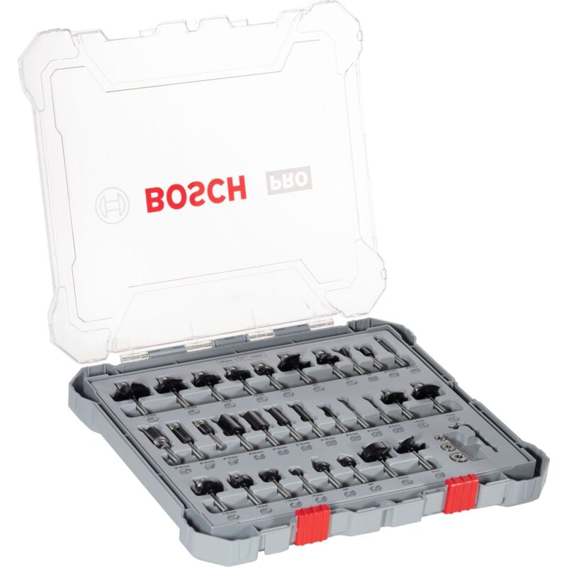 Bosch - Confezione da 30 frese miste a codolo da 6 mm 2607017474