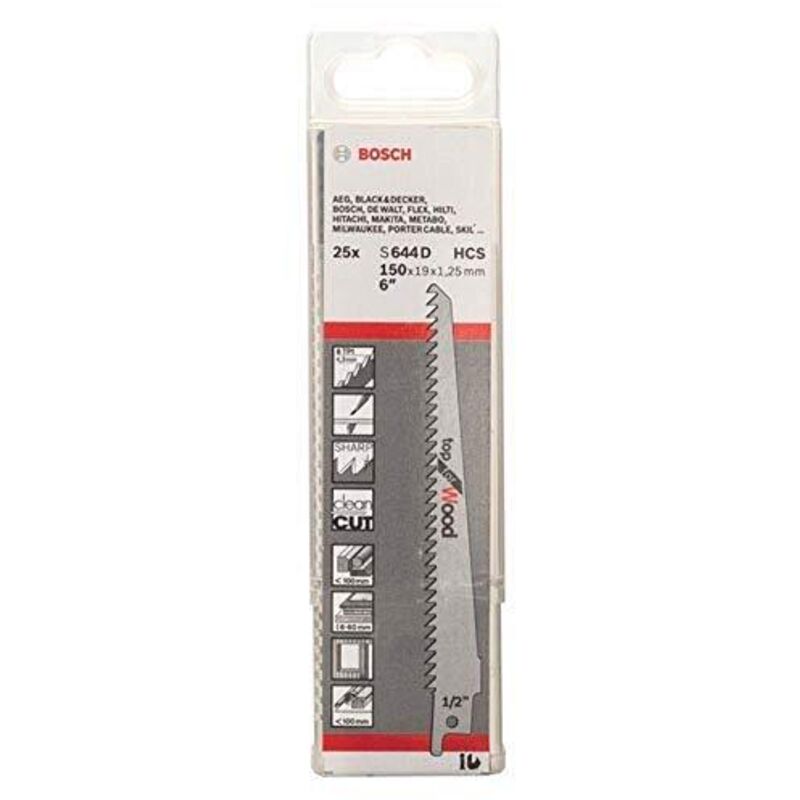 Bosch - Scheda di 5 lame per legname hcs S644D - 2608650673