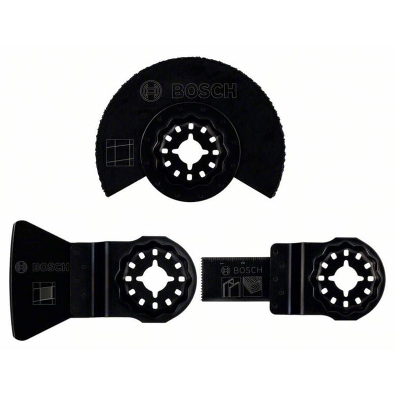 Set d'accessoires pour outils multifonctions, 3 pcs Bosch Accessories 2607017324 N/A