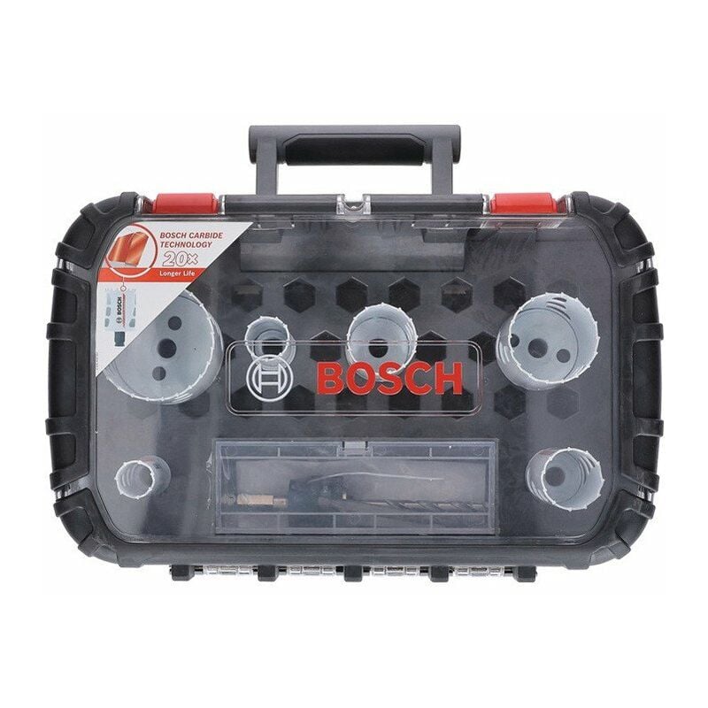 Bosch - Set seghe a tazza 8 pezzi 22-68mm taglio-T.60mm carburo