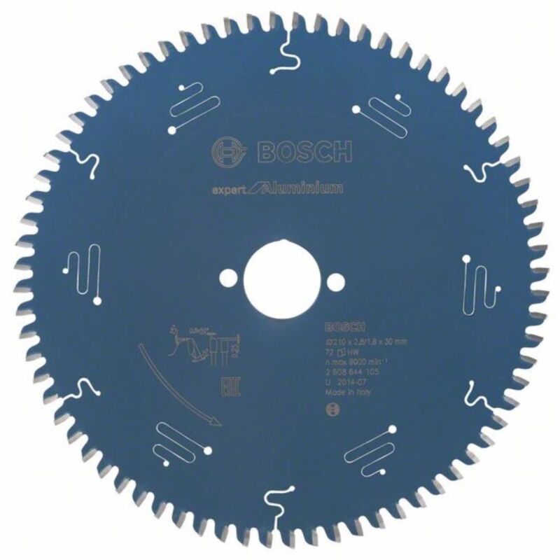 

Bosch Hoja de sierra circular Expert for Aluminium. 210 x 30 x 2,8 mm 72