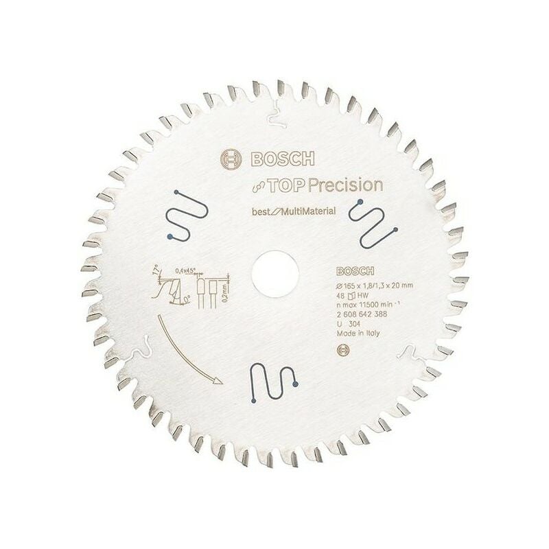 

Hazet - Hoja de sierra circular.TOP Pre MM165x1,8x20mm Z48 TF Bosch